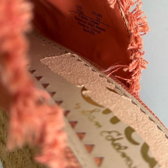 Circus by Sam Edelman Baker Orange Espadrille Wedge Sandals - Picture 3 of 8